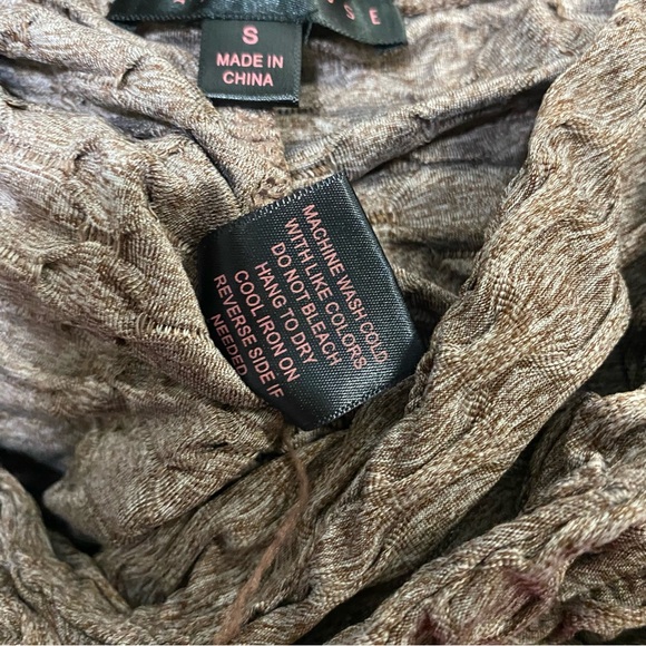 Scrunch Butt Leggings Hide Cellulite Patterned Textured Small Women’s Tan Brown - Picture 8 of 10